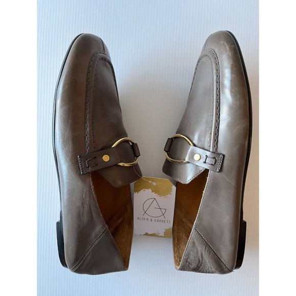 Isabel Marant Gray Leather Loafers w/ Buckle Detail, Size 11 (US) 41 (EU) - Picture 8 of 11